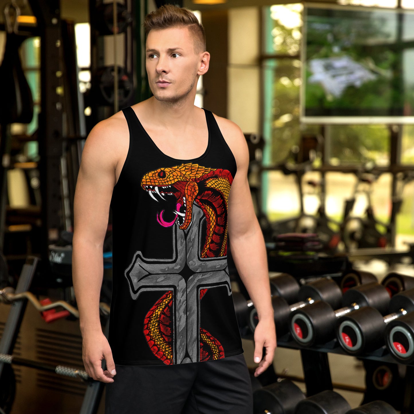 Viper Cross Men's Tank Top