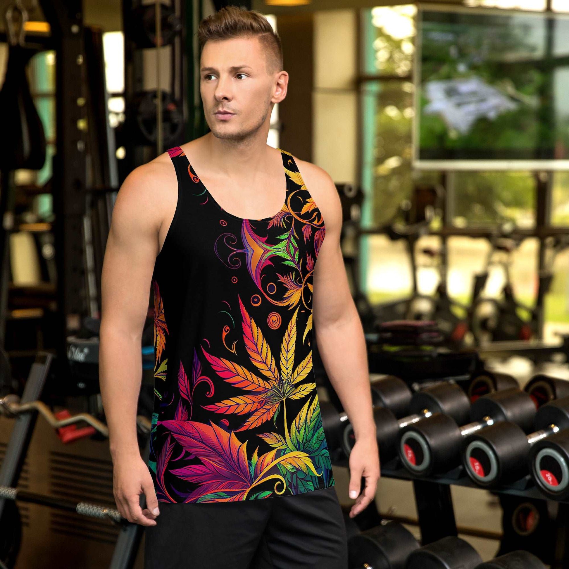 Fall Weed Men's Tank Top