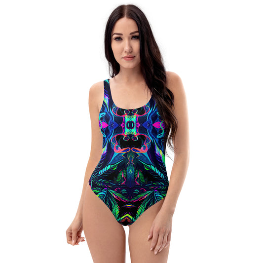 Psyca Weed One-Piece Swimsuit