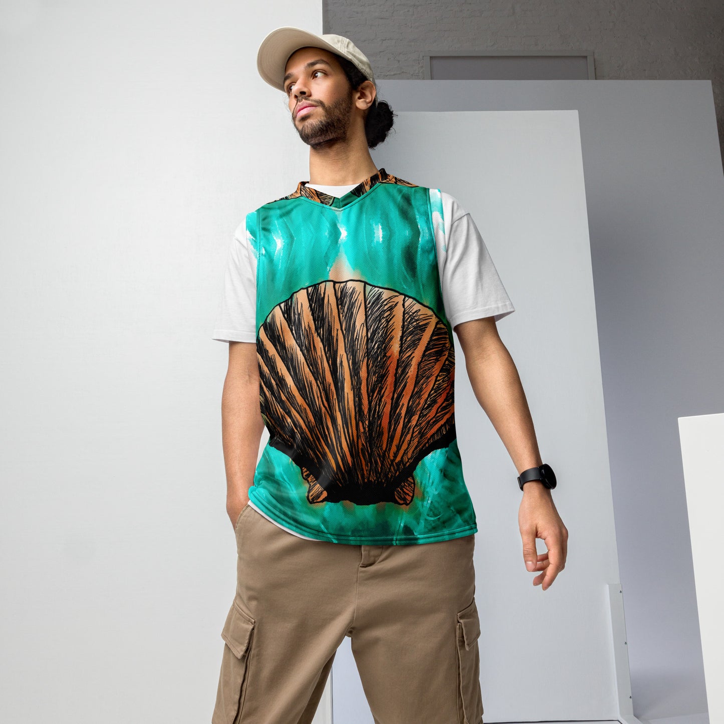 Melt Seashell Men's basketball jersey