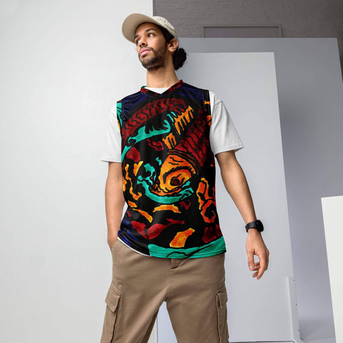 Koi Spiral Men's Basketball jersey