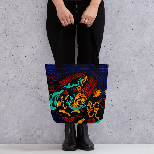 Koi Spiral Tote bag