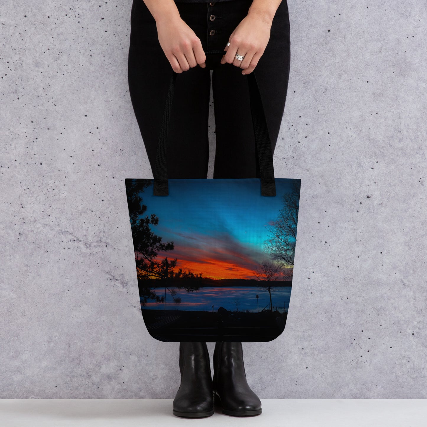 Winter Last Light Tote bag