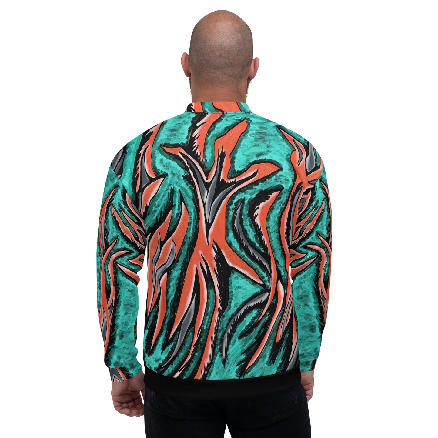 Teal Python Men's Bomber Jacket