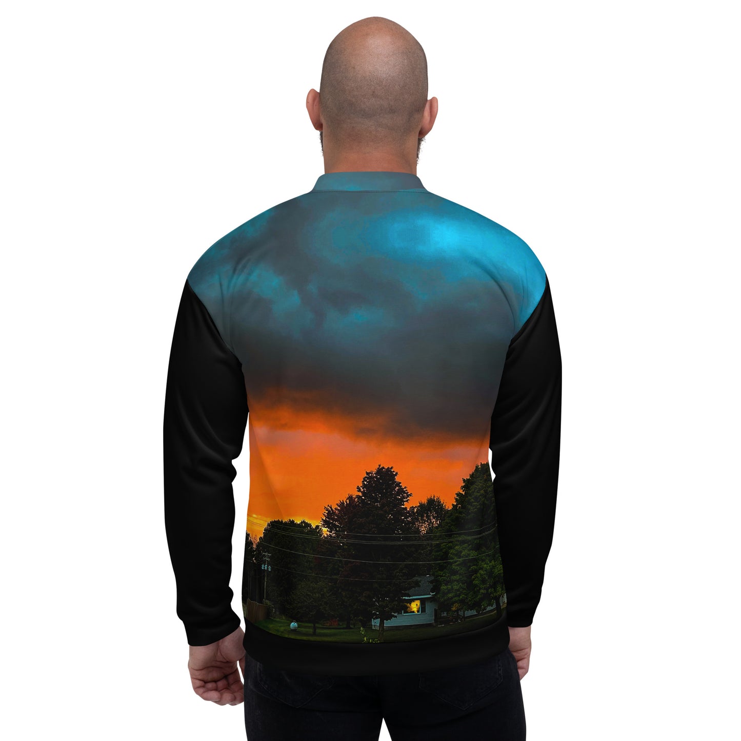 Blue Sunset Men's Bomber Jacket