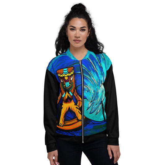 Surfing Tiki Women's Bomber Jacket