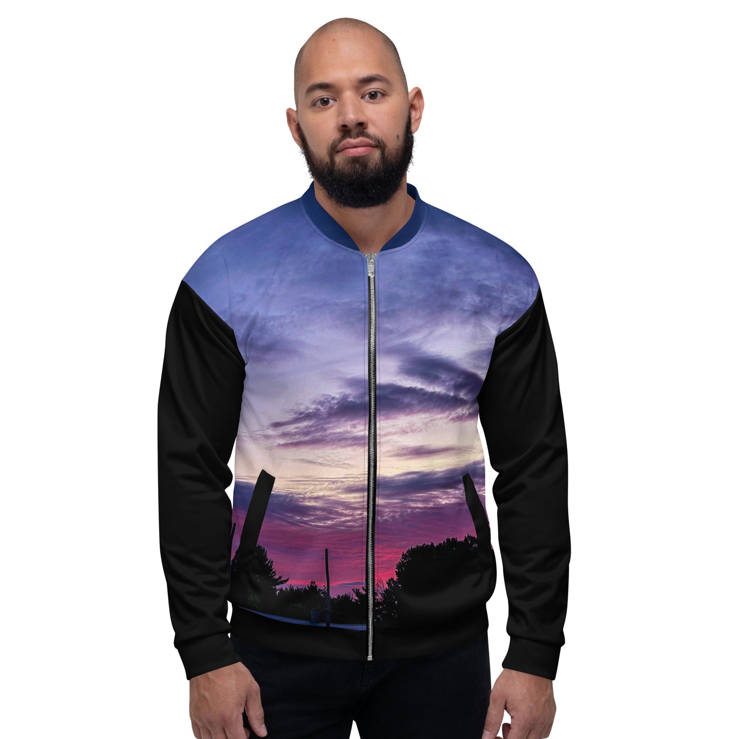 Purple Skylight Men's Bomber Jacket