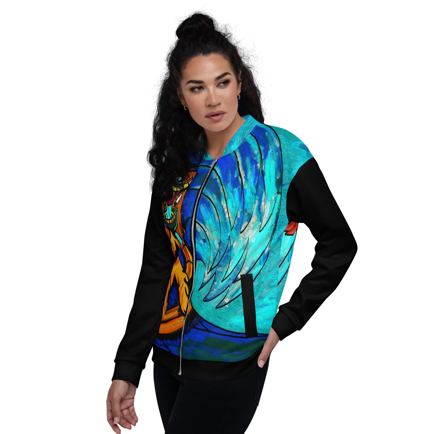 Surfing Tiki Women's Bomber Jacket