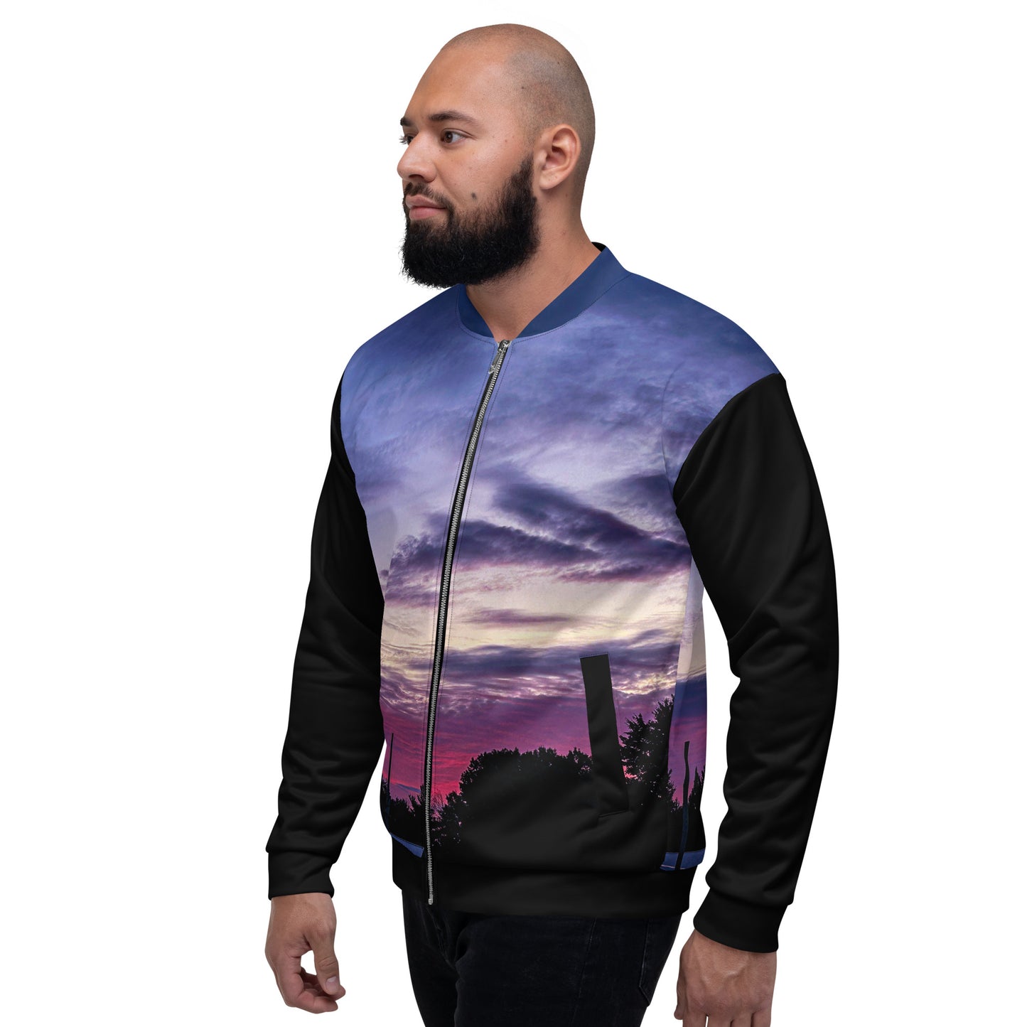 Purple Skylight Men's Bomber Jacket