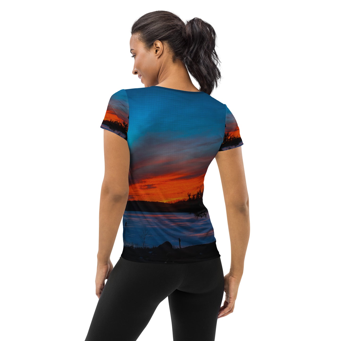 Winter Last Light Women's Athletic T-shirt