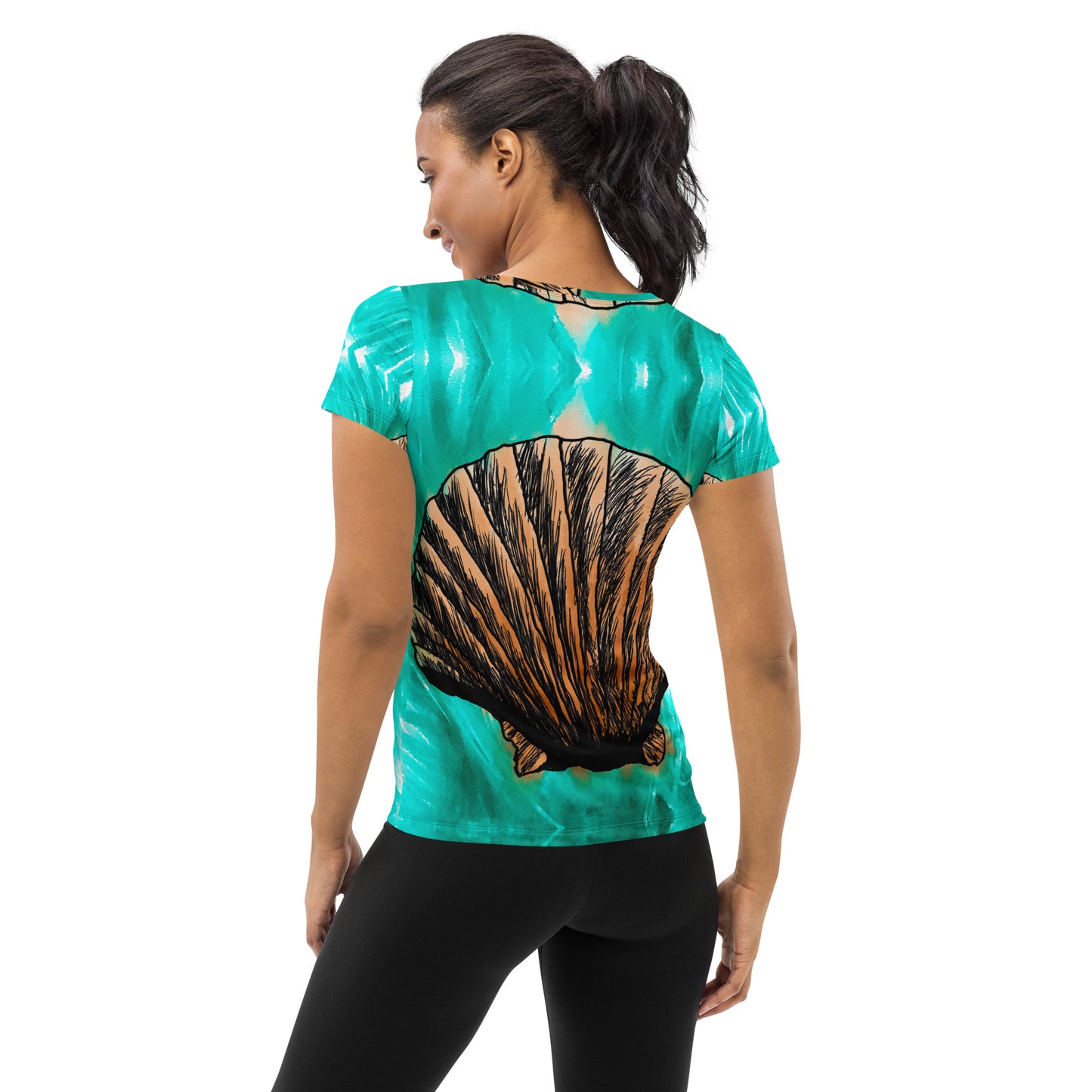 Melt Seashell Women's Athletic T-shirt