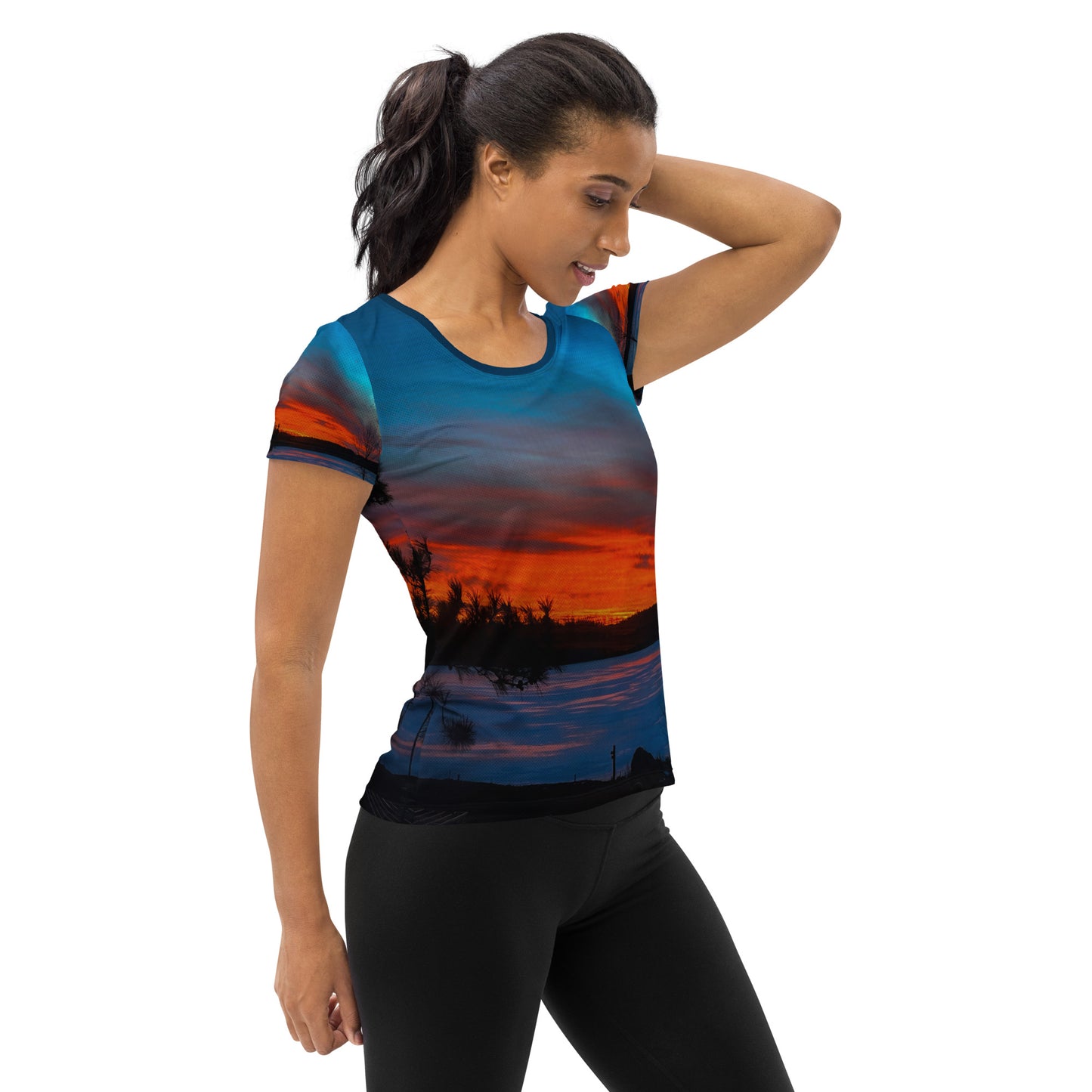 Winter Last Light Women's Athletic T-shirt