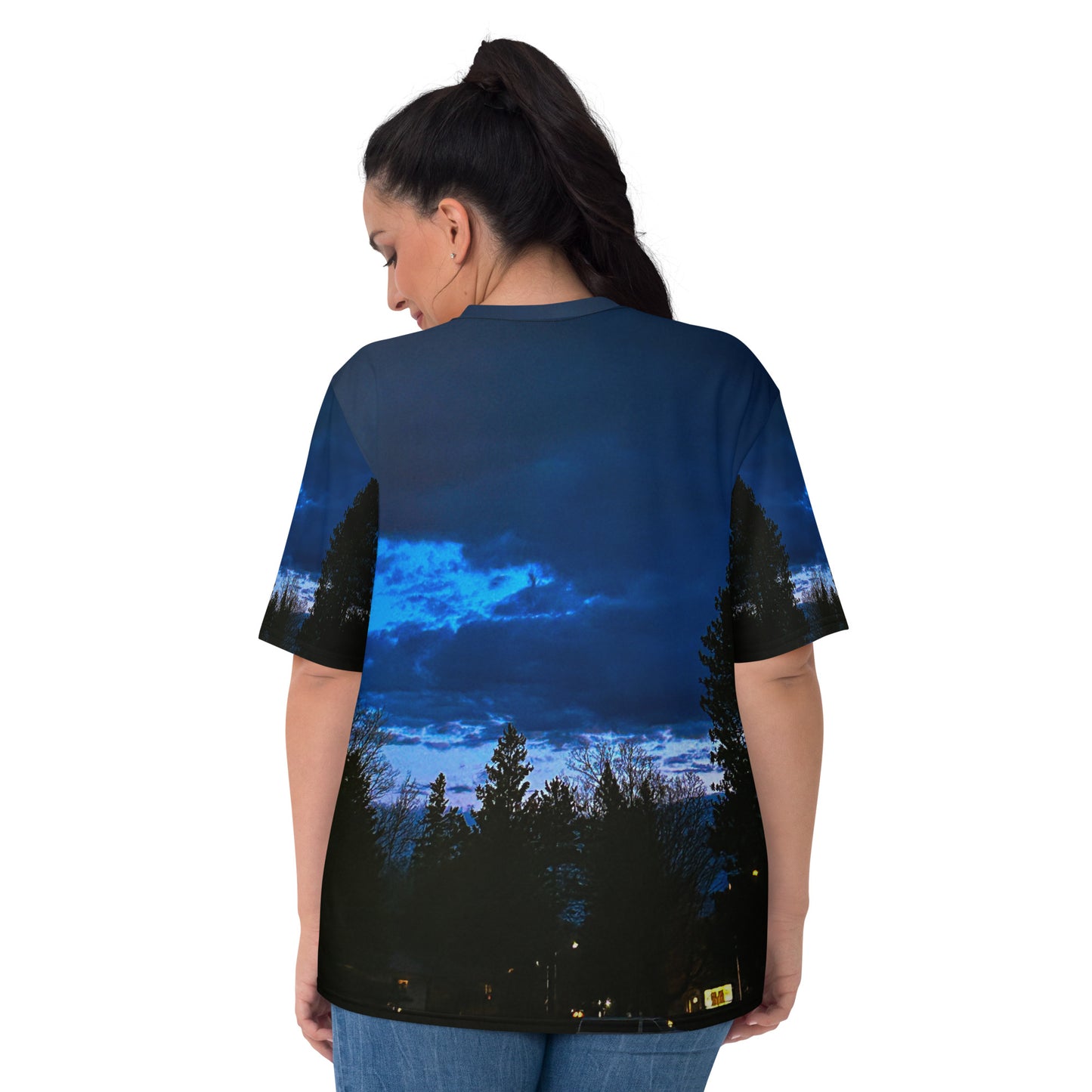 Deep Cyan Sky Women's T-shirt