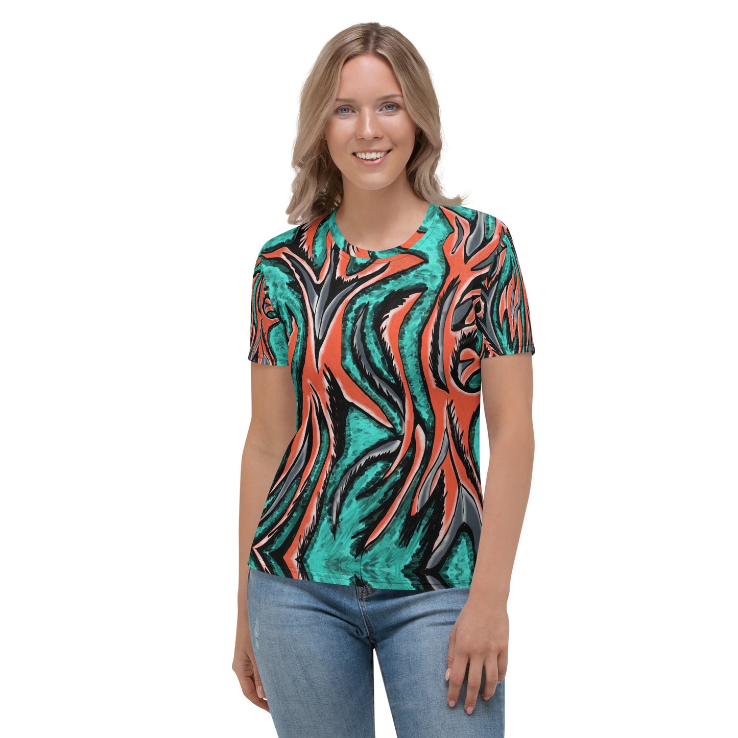 Teal Python Women's T-shirt