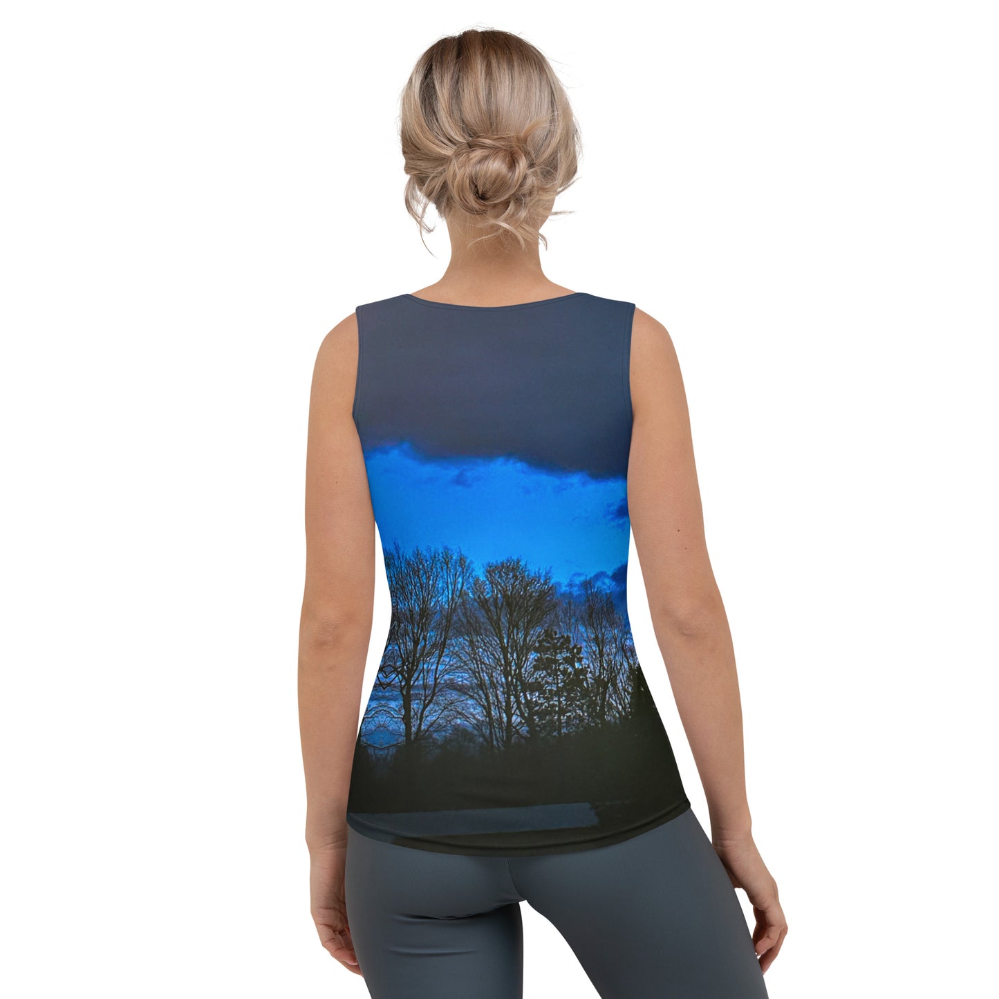 Deep Cyan Sky Women's Tank Top