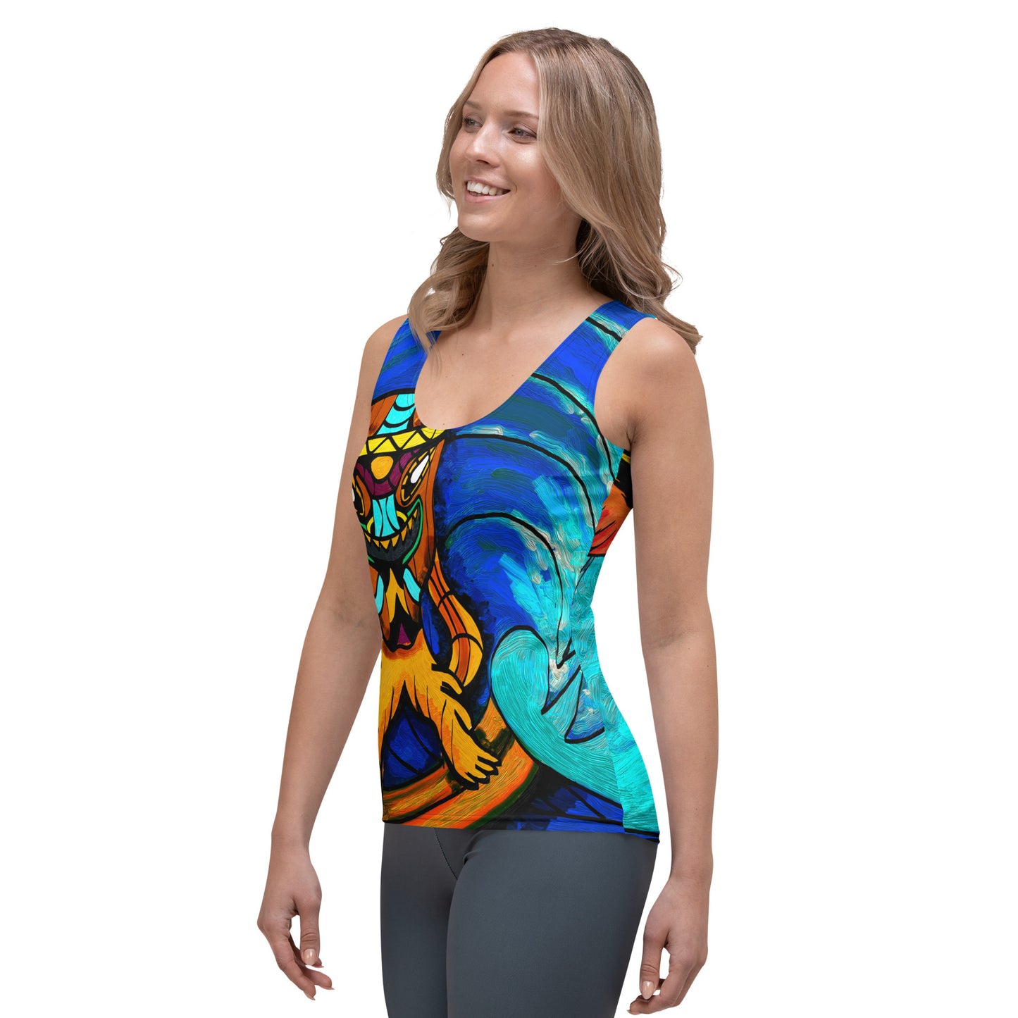 Surfing Tiki Women's Tank Top