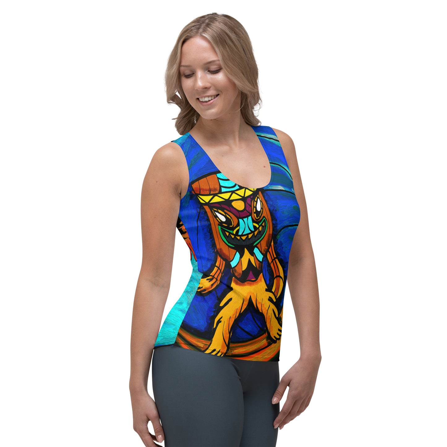 Surfing Tiki Women's Tank Top