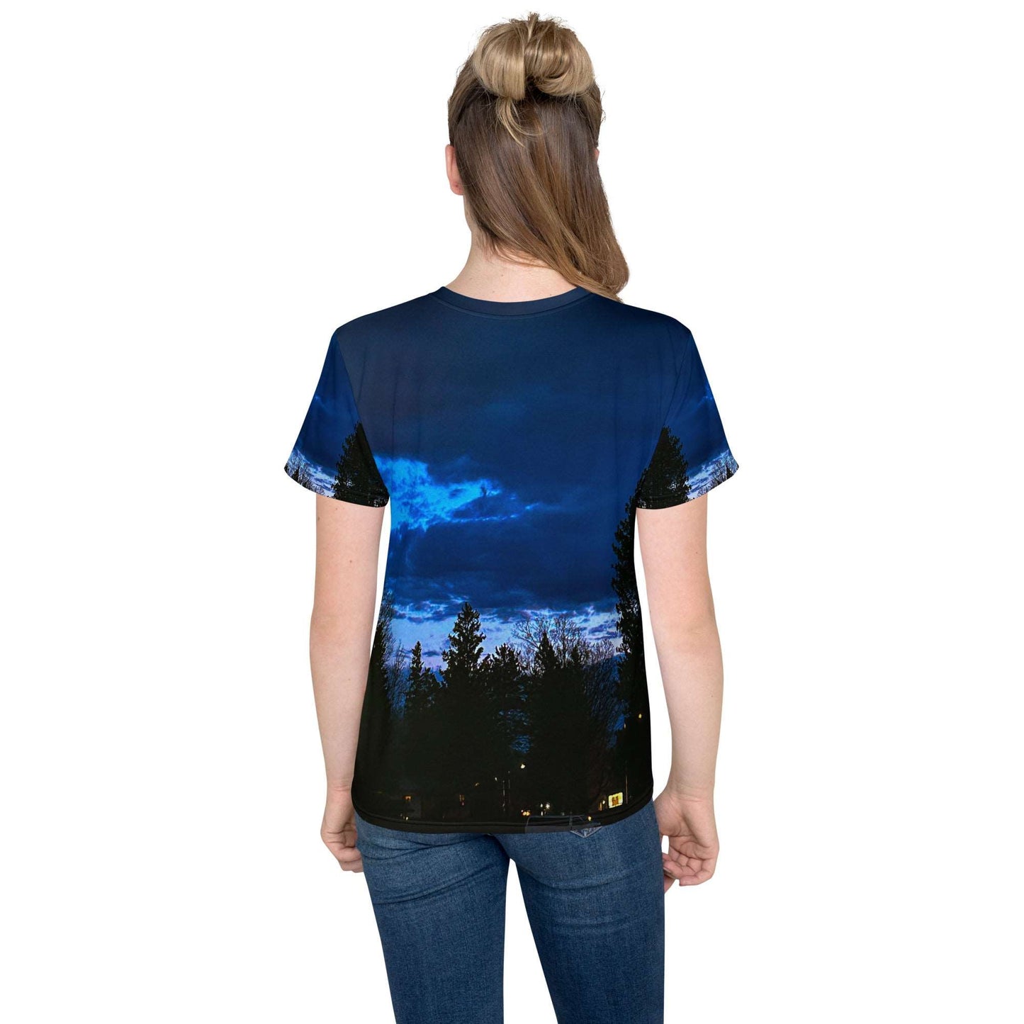 Deep Cyan Sky Teens t-shirt