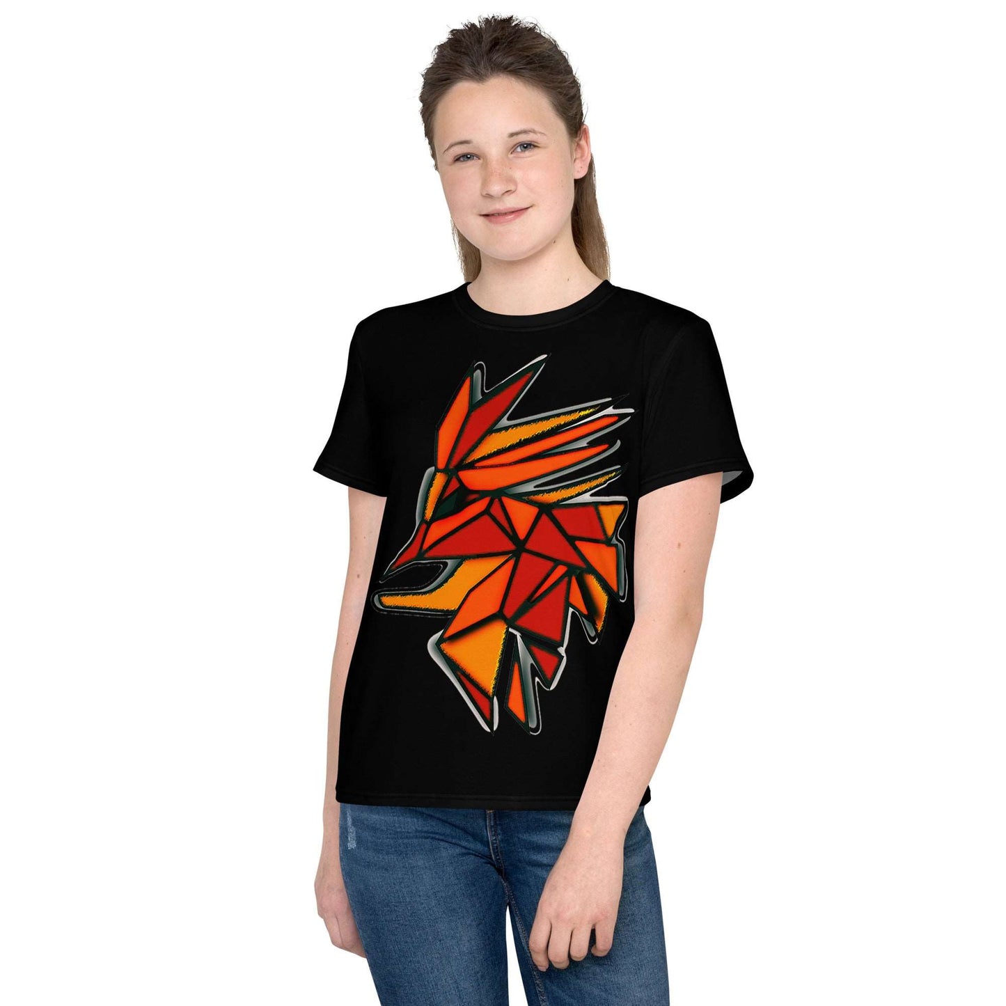 Geo Pheonix Teens Neck t-shirt