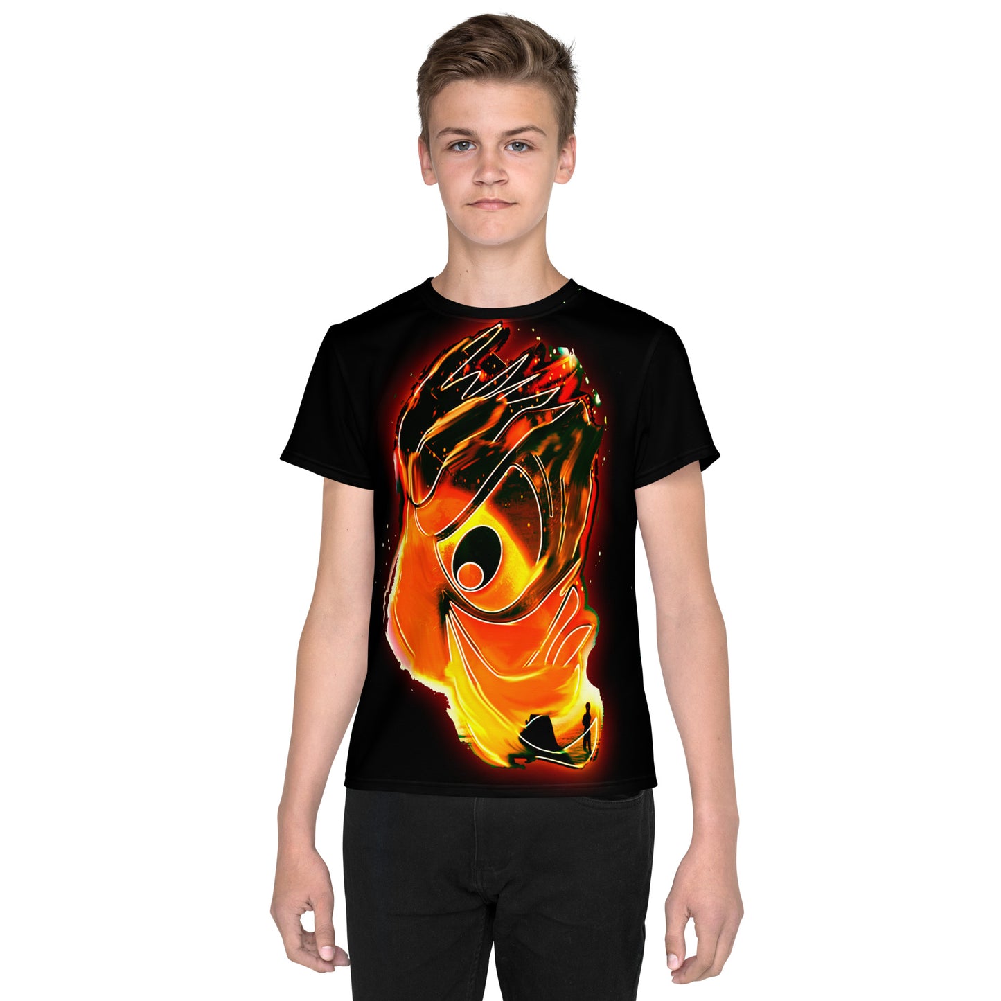 Ghost Pheonix Teens Neck t-shirt