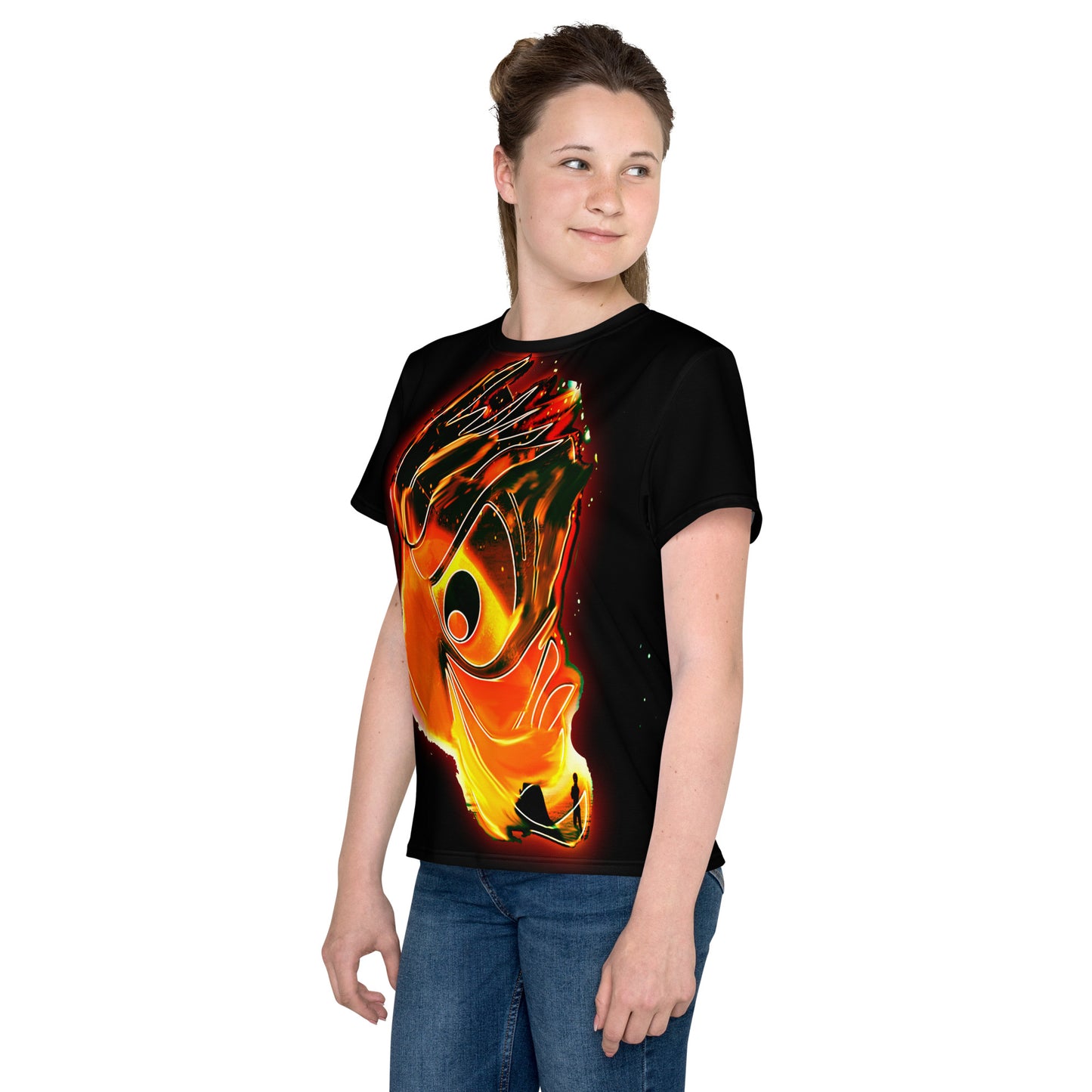 Ghost Pheonix Teens Neck t-shirt