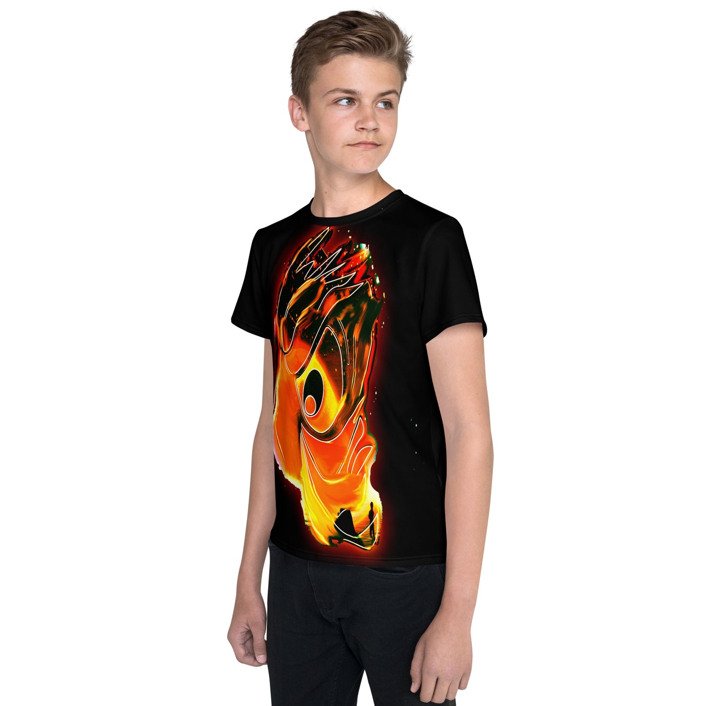 Ghost Pheonix Teens Neck t-shirt