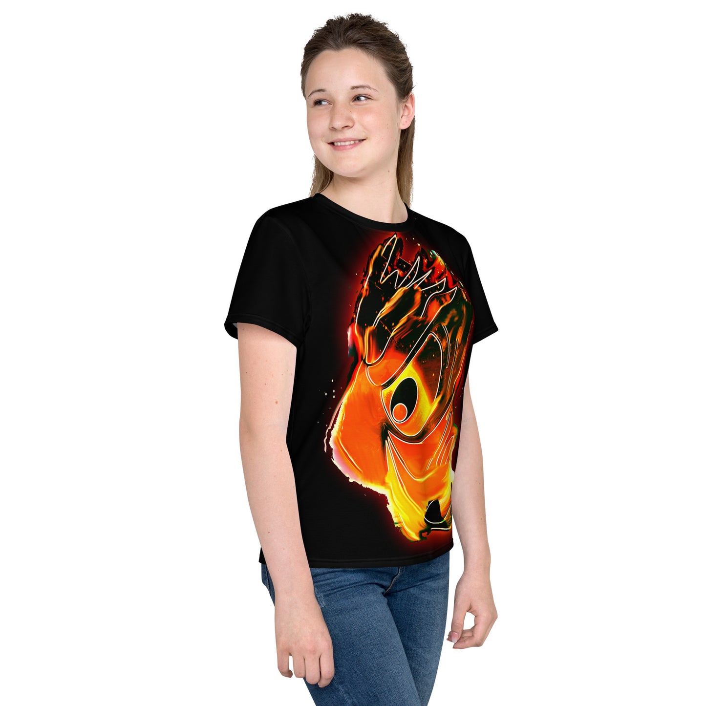 Ghost Pheonix Teens Neck t-shirt