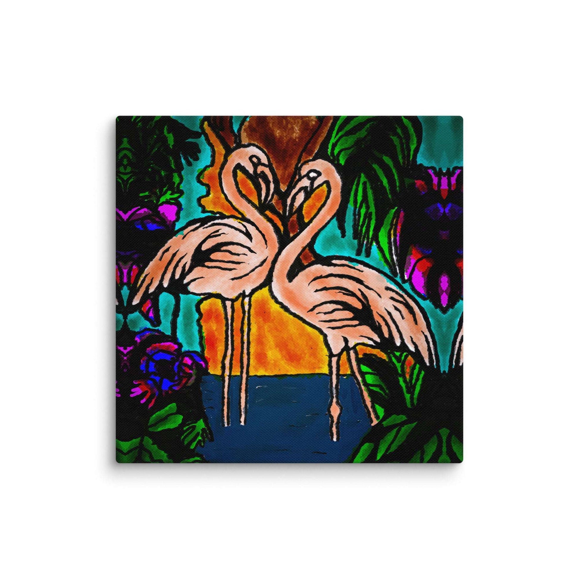 Flamingo Vibe Canvas