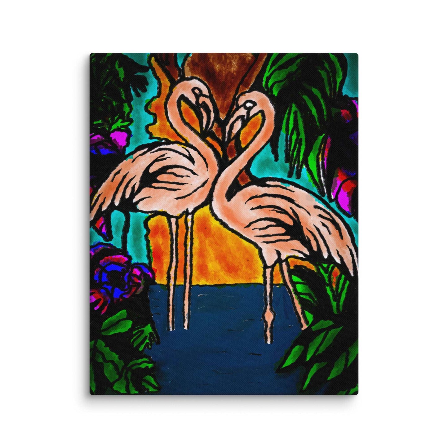 Flamingo Vibe Canvas