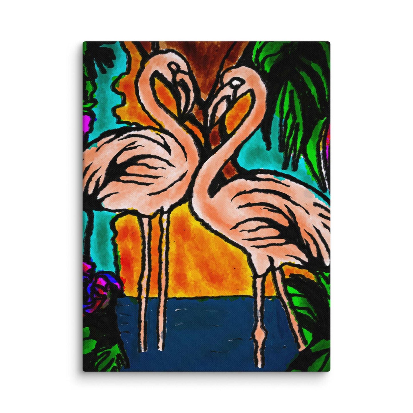 Flamingo Vibe Canvas