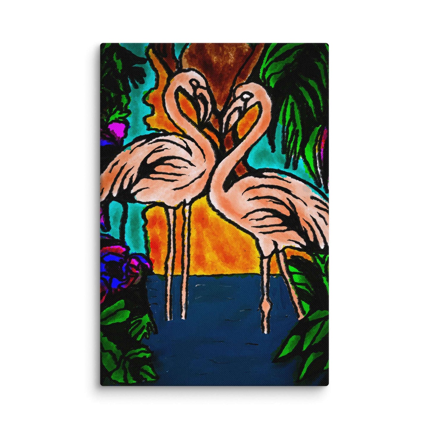 Flamingo Vibe Canvas