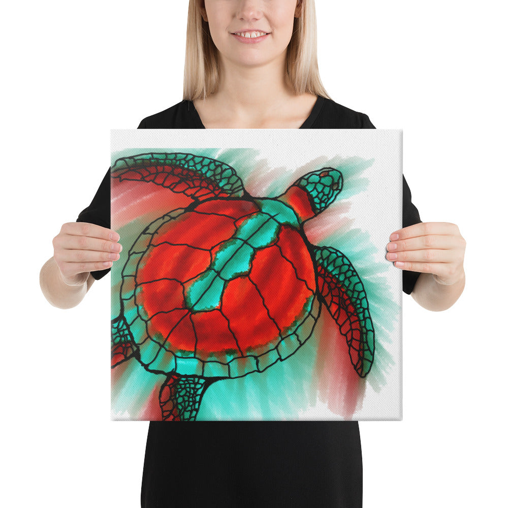 Melt Sea Turtle Canvas