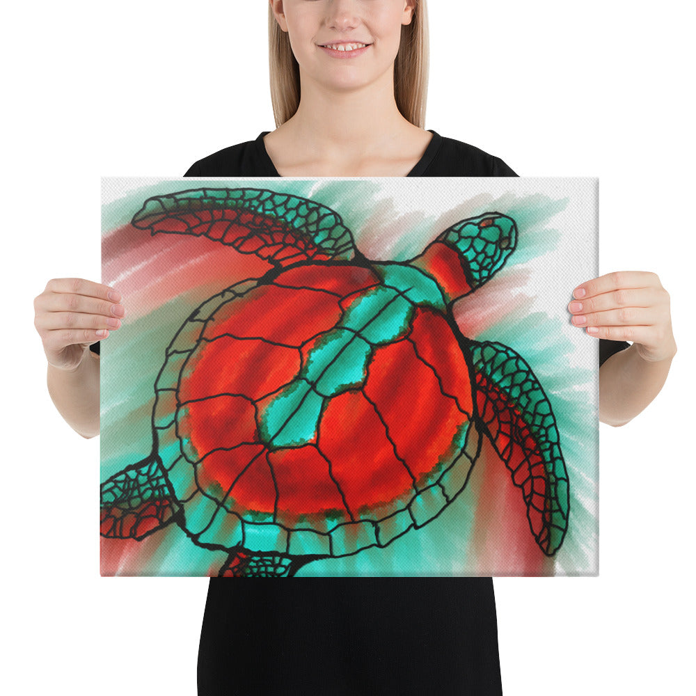 Melt Sea Turtle Canvas