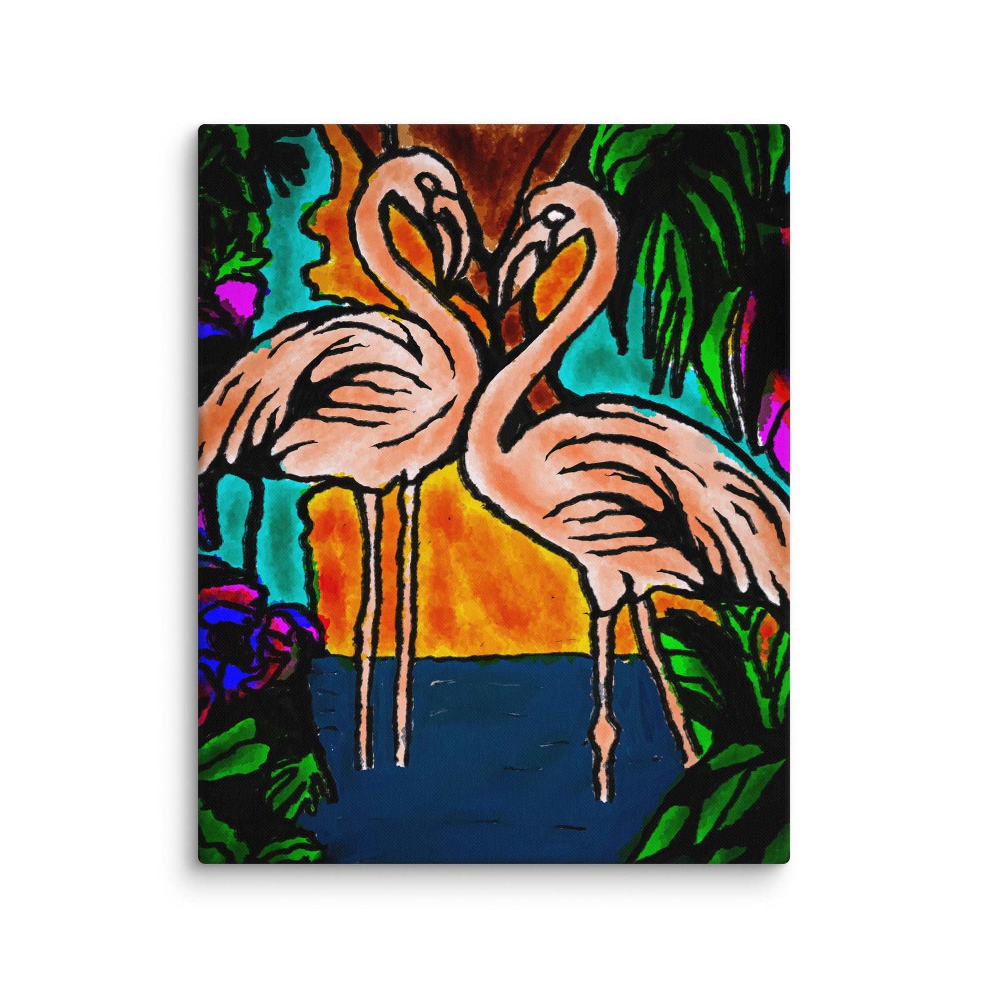 Flamingo Vibe Canvas