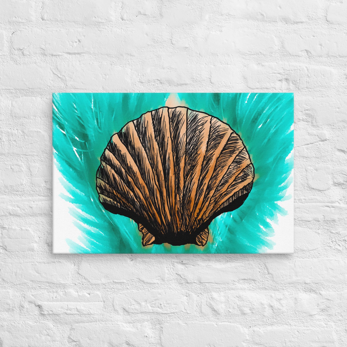 Melt Seashell Canvas