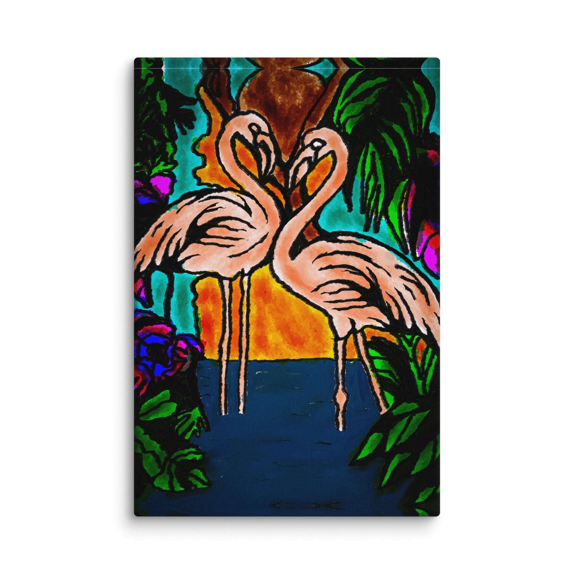 Flamingo Vibe Canvas