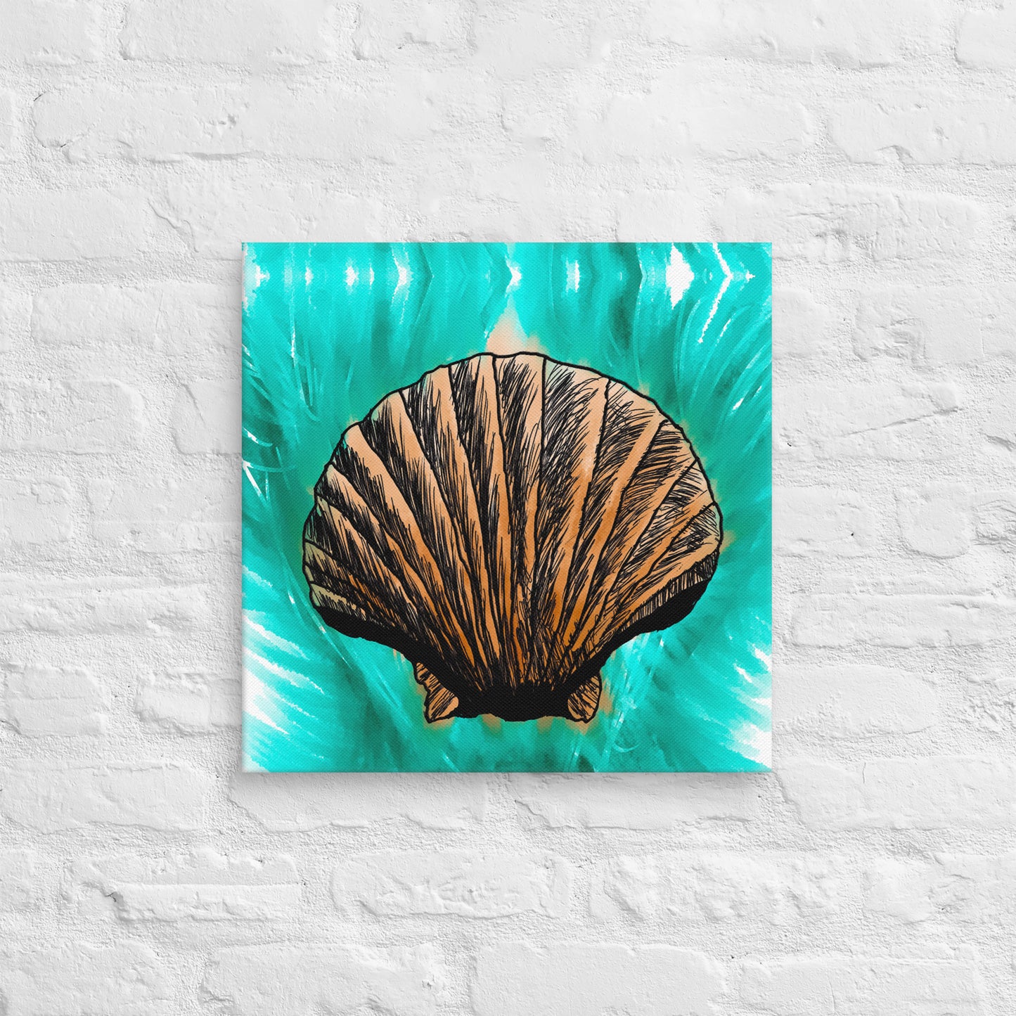 Melt Seashell Canvas