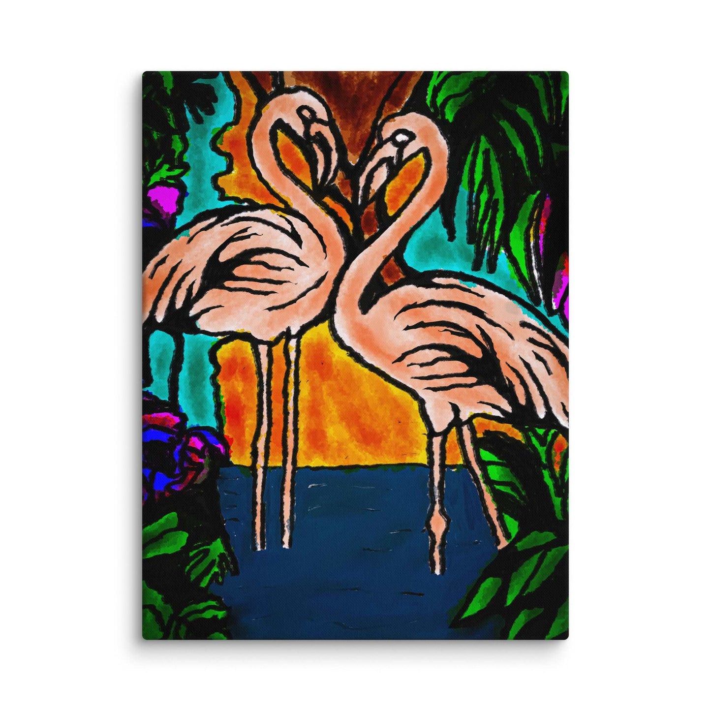 Flamingo Vibe Canvas