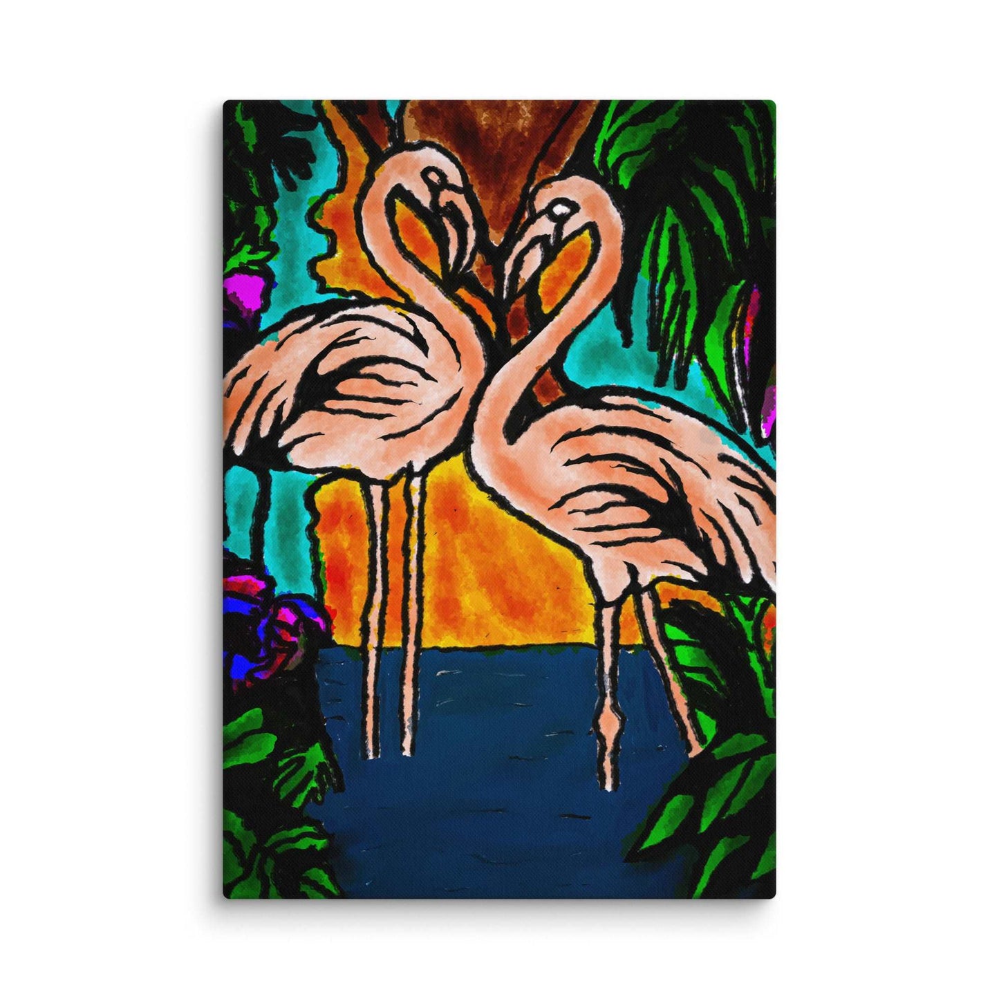 Flamingo Vibe Canvas