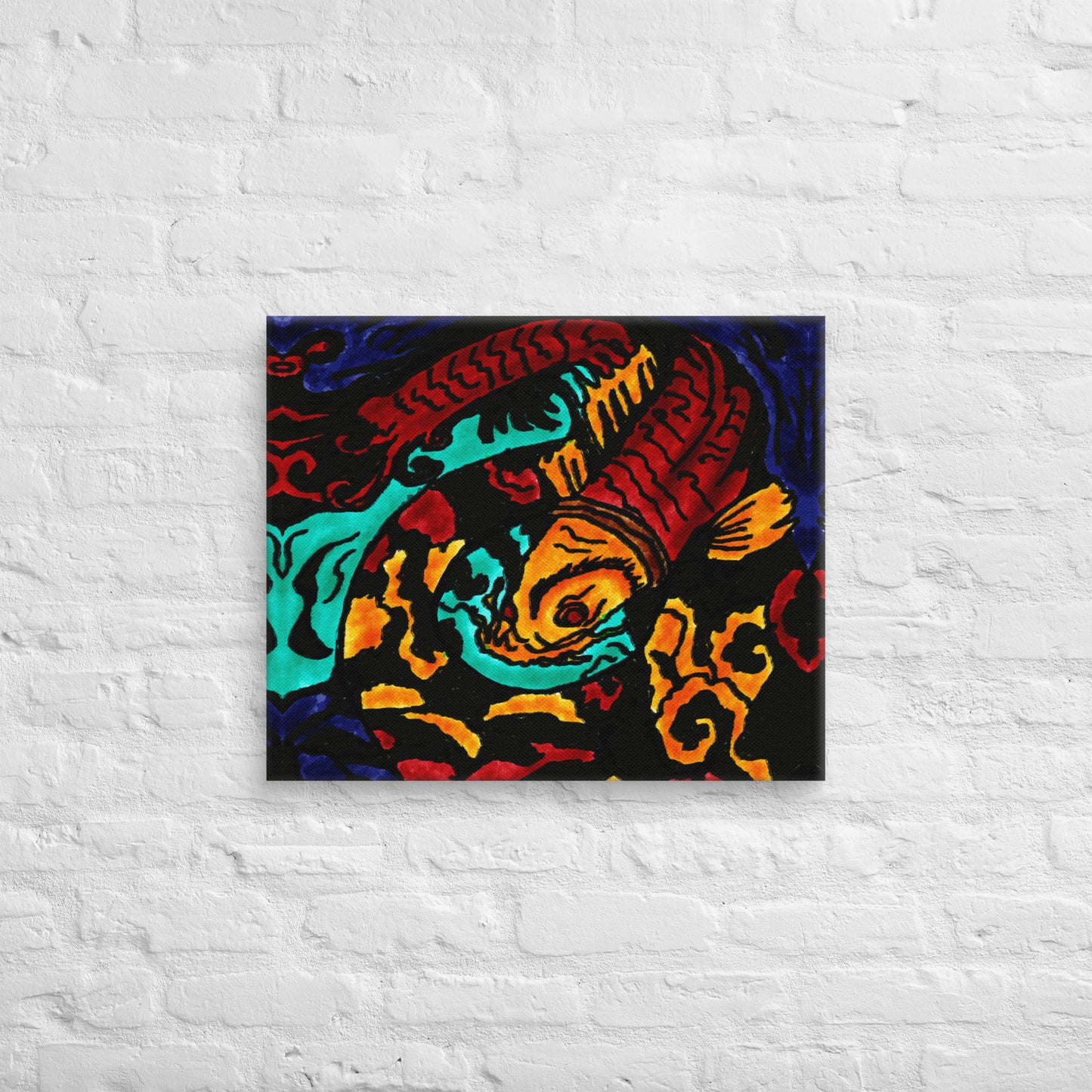 Koi Spiral Canvas