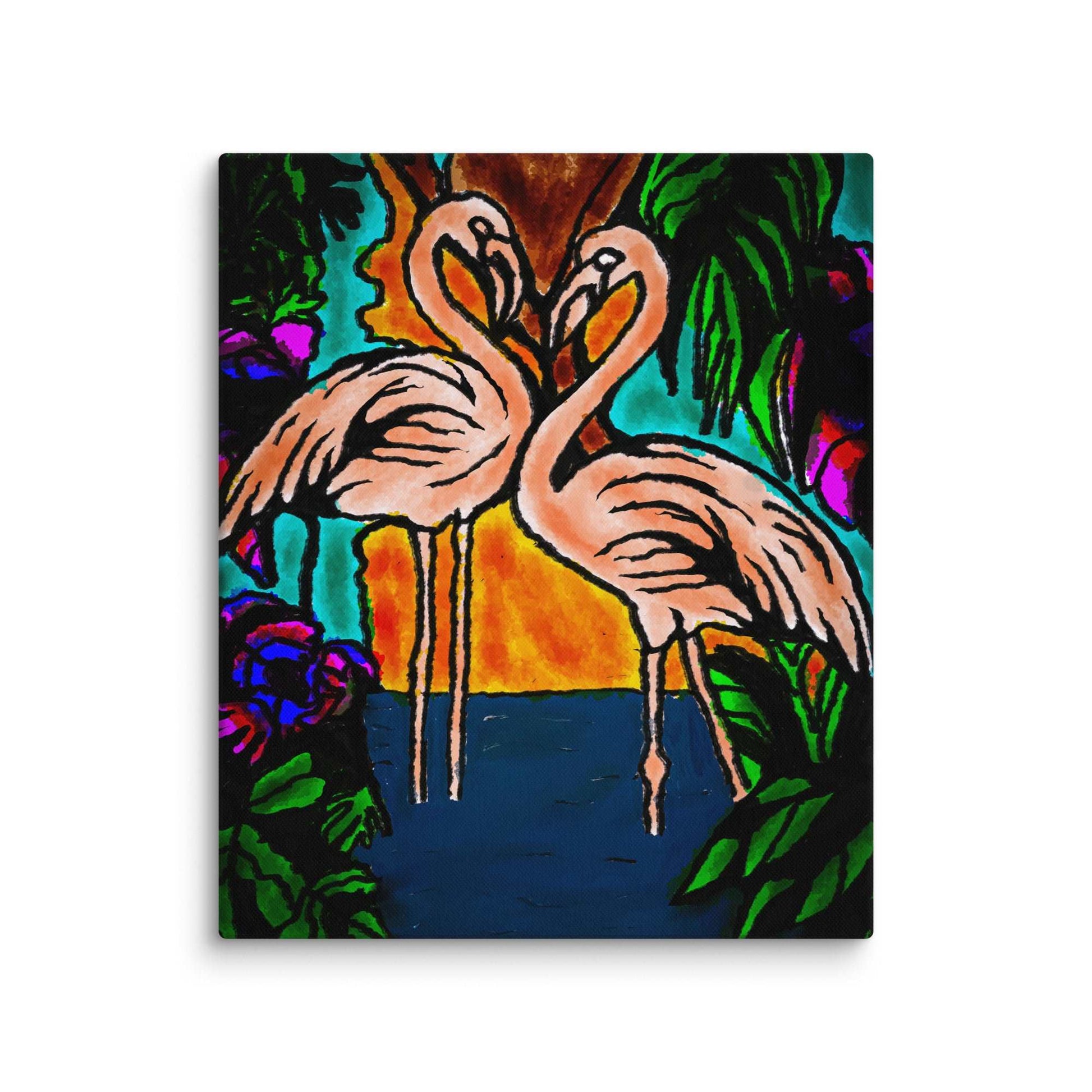 Flamingo Vibe Canvas