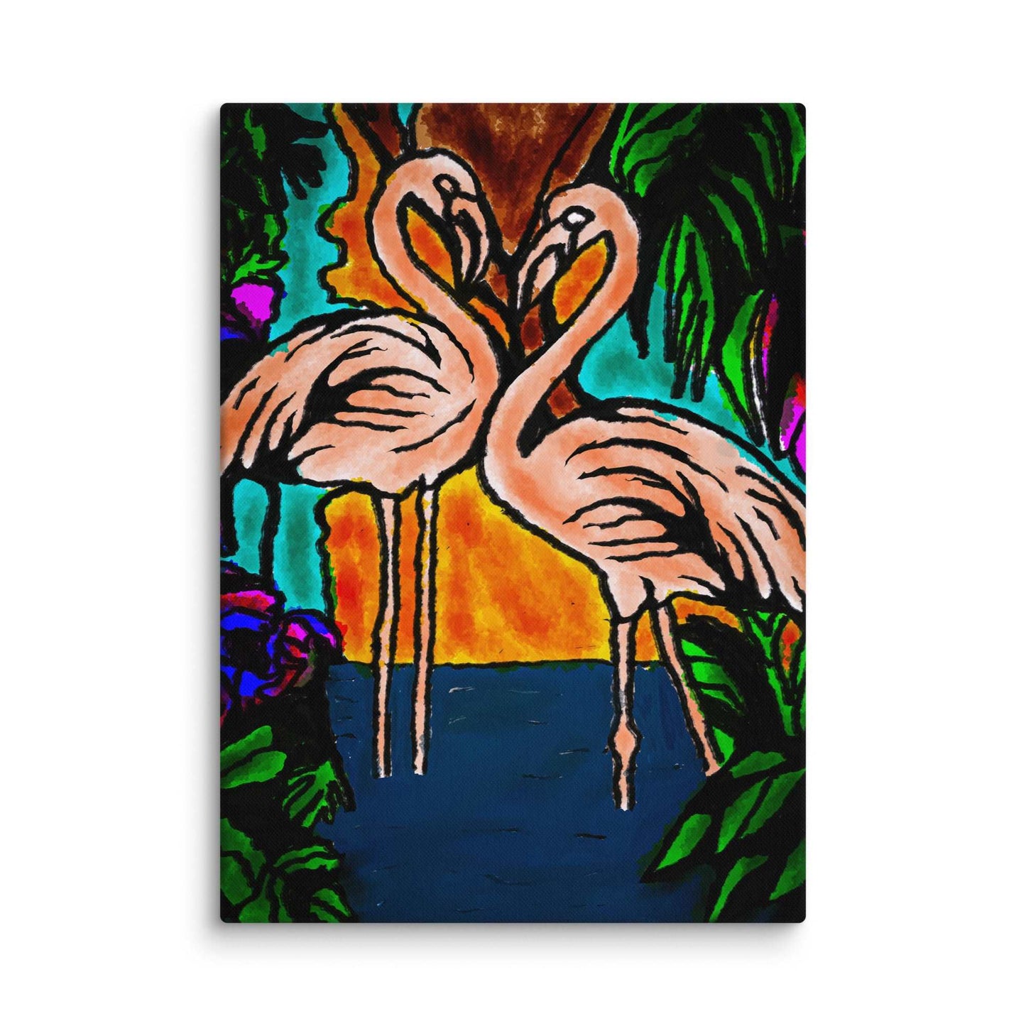 Flamingo Vibe Canvas