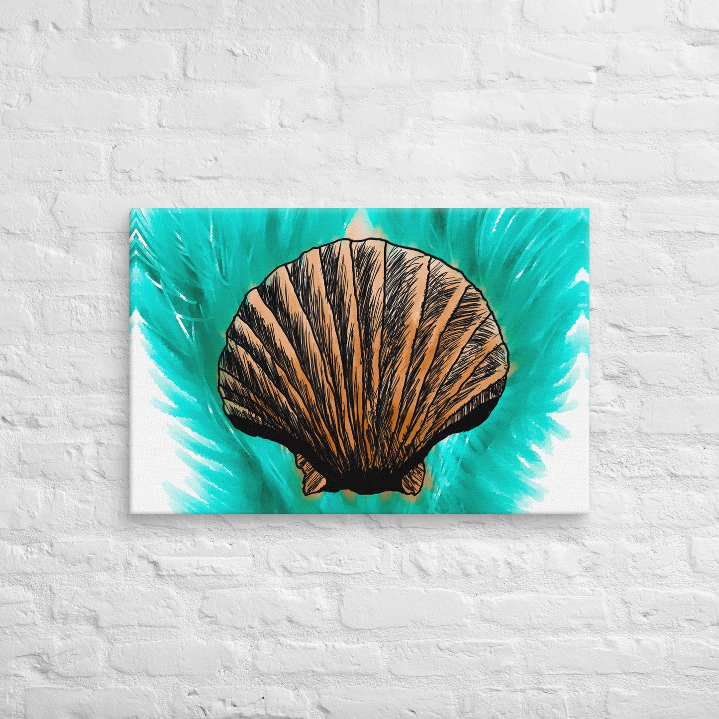 Melt Seashell Canvas