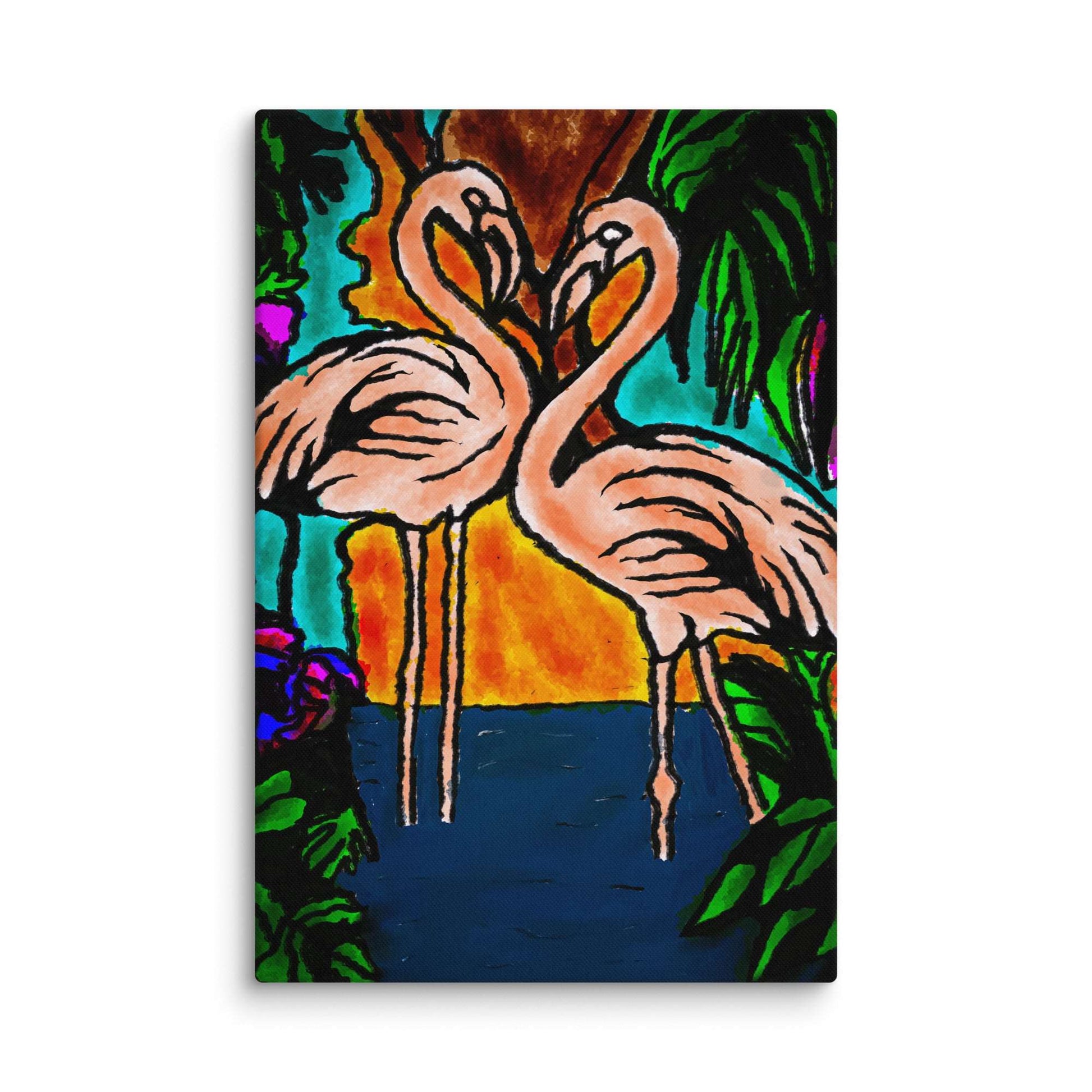 Flamingo Vibe Canvas