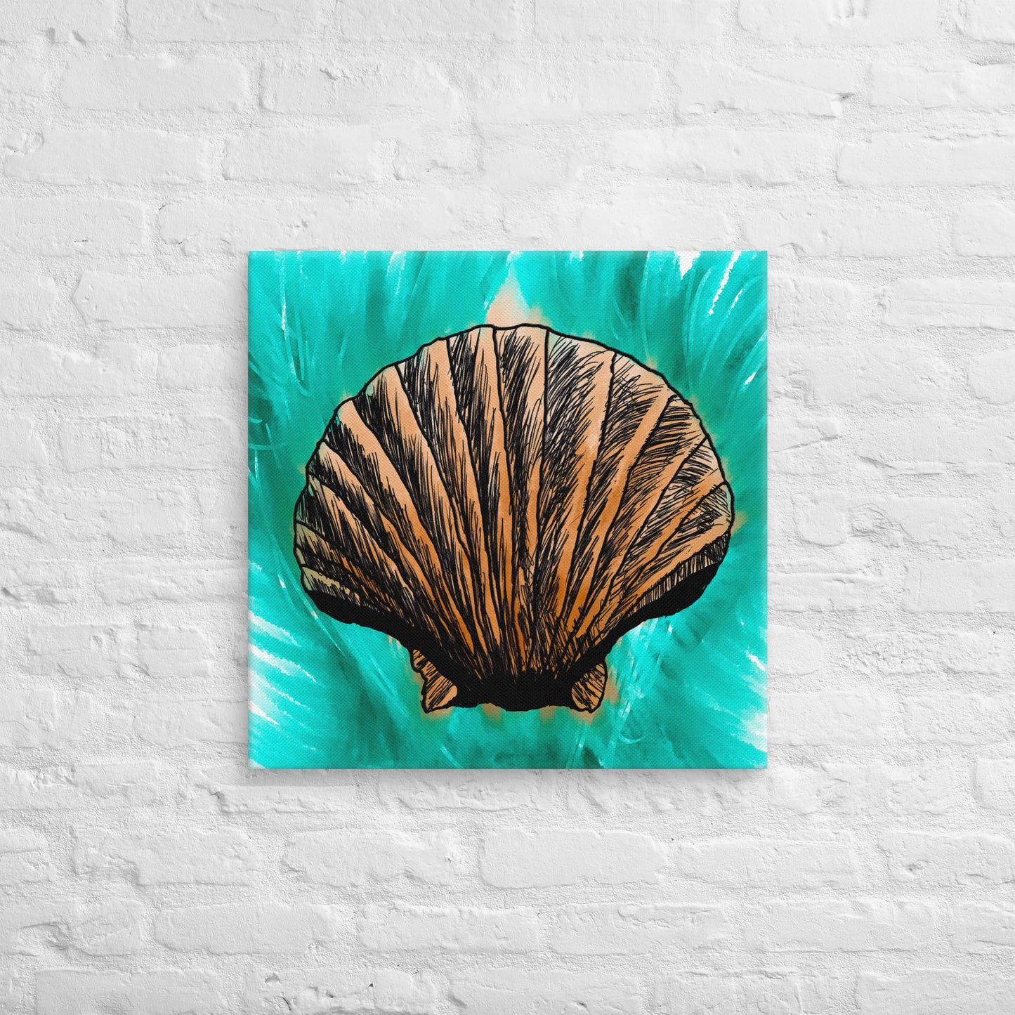 Melt Seashell Canvas