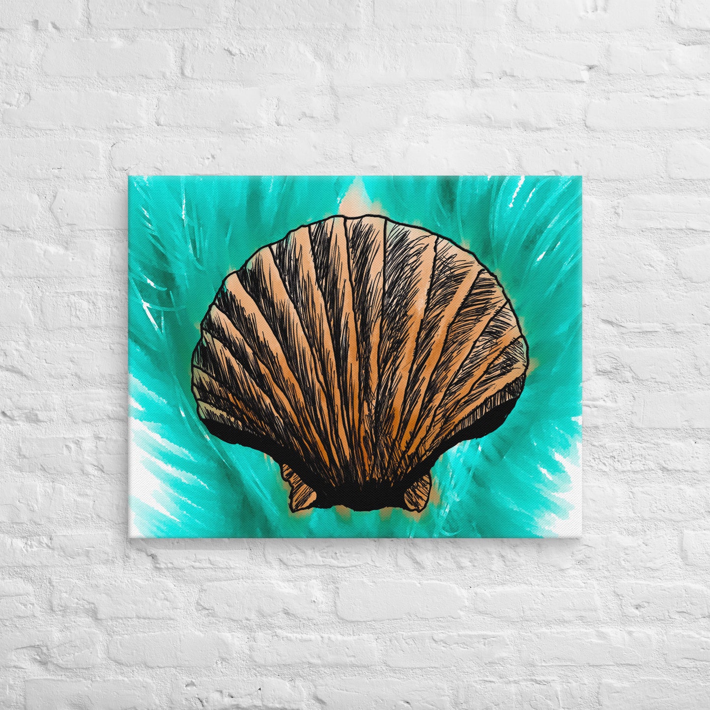 Melt Seashell Canvas