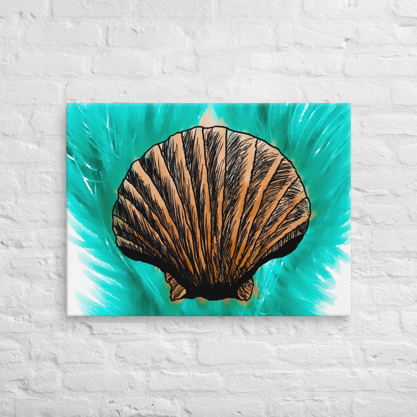 Melt Seashell Canvas