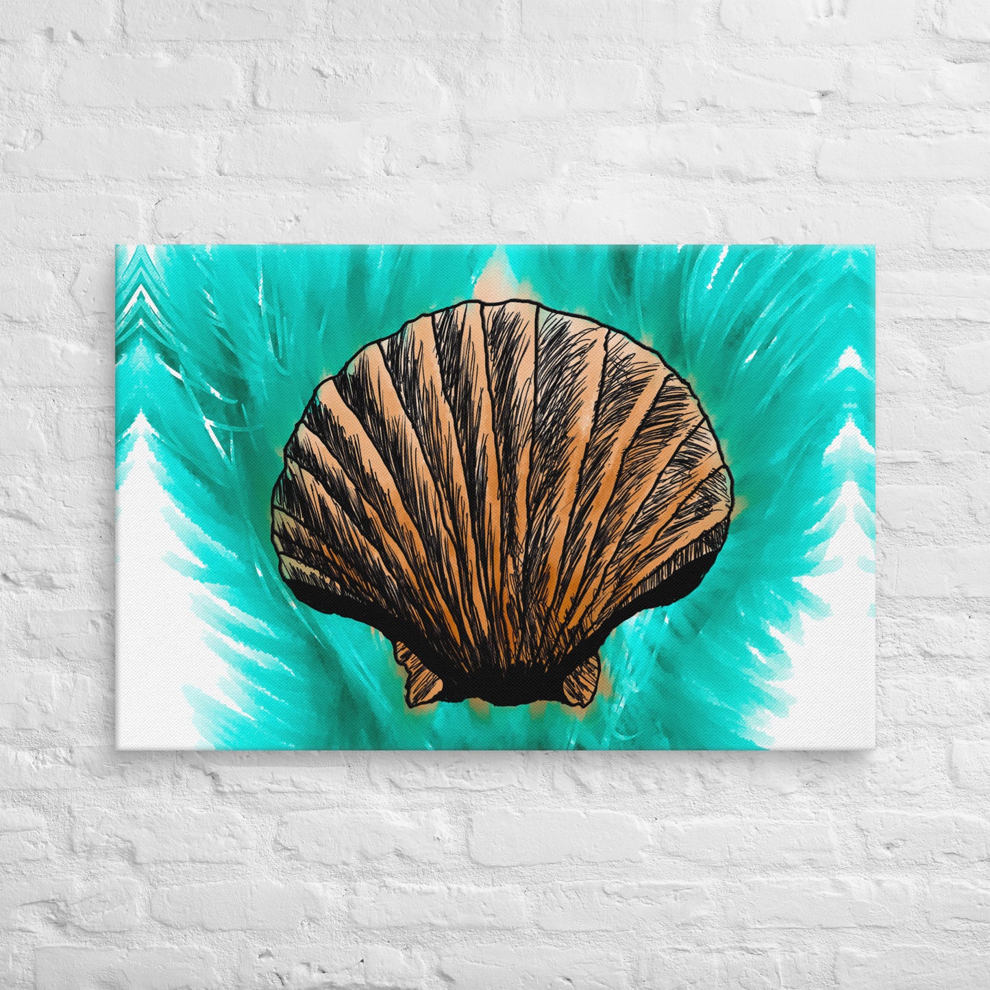 Melt Seashell Canvas