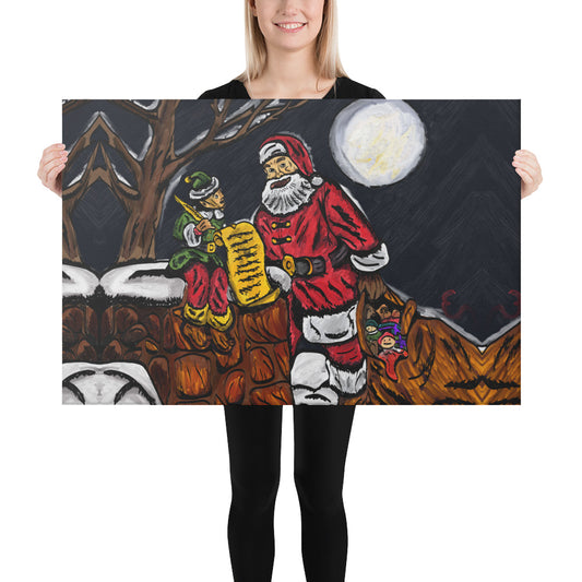 A Night With Santa Canvas