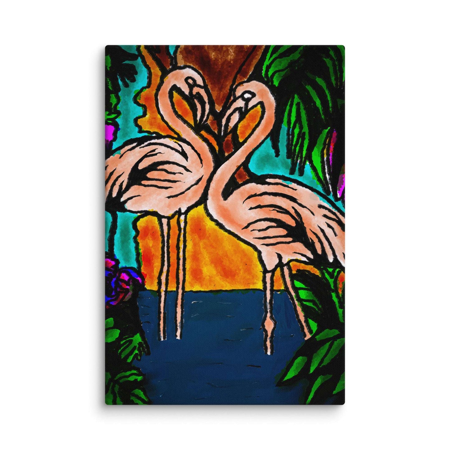 Flamingo Vibe Canvas